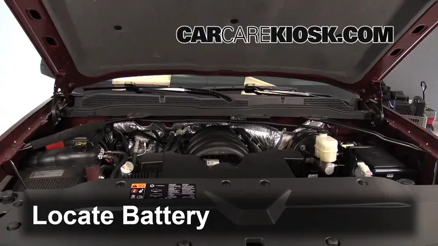 2014 Chevrolet Silverado 1500 LT 5.3L V8 FlexFuel Crew Cab Pickup Battery Replace